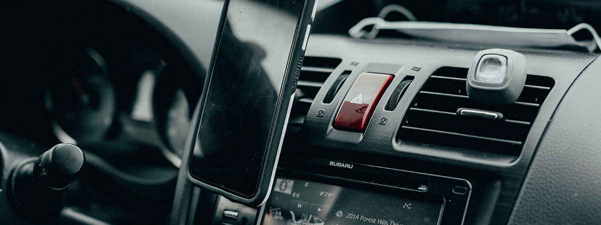 How is the anti-fingerprint film of the car display produced?